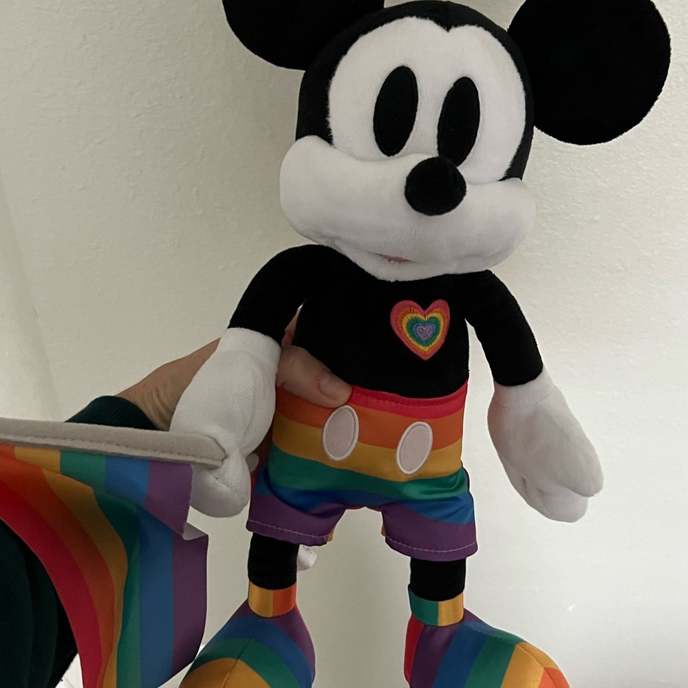 Rainbow Pride Mickey Mouse Stuffed Animal